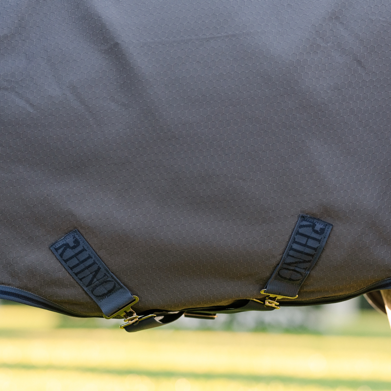 Horseware Rhino HexStop Plus Pony Turnout 250g Rug Vari-Layer - Grey/Indigo Navy-4