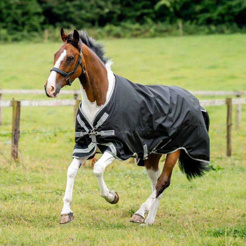 Horseware Amigo 1200D Turnout Rug 50g - Black/Titanium Grey Silver