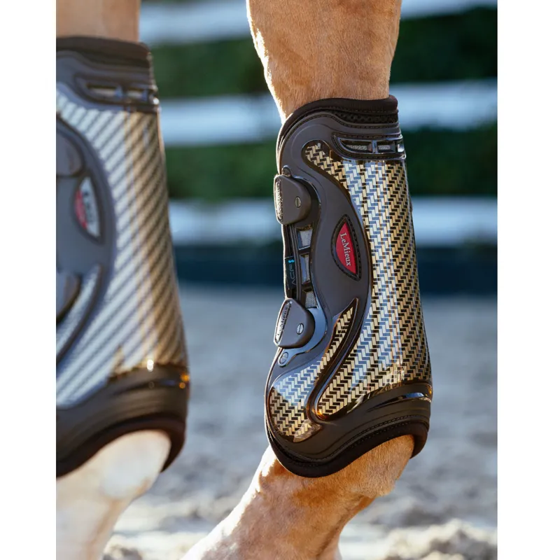 LeMieux EXO Flex Tendon Boot - Brown/Gold-3