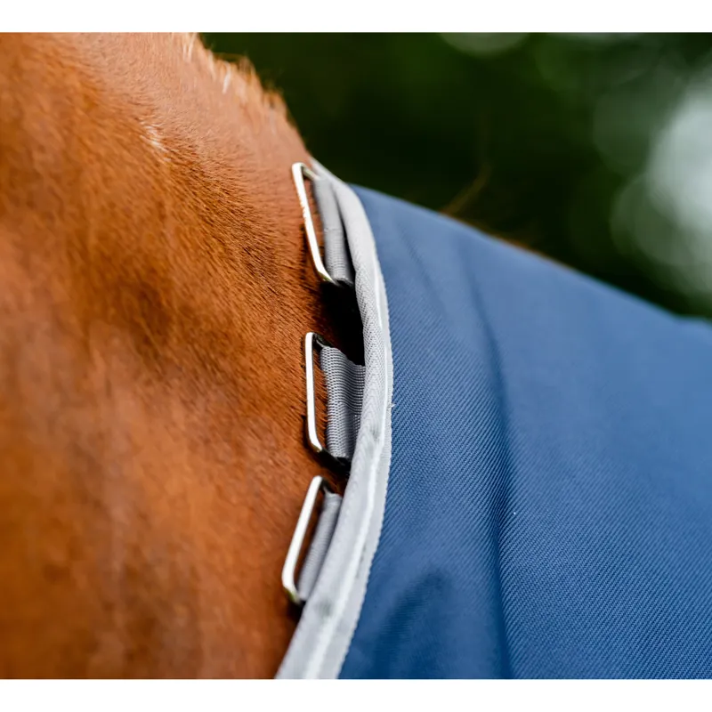 Horseware Amigo 1200D Turnout 100g - Navy/Titanium Grey Silver-1