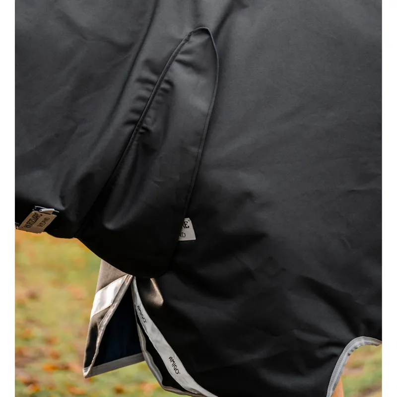 Horseware Amigo 1200D integrated Turnout Rug 0g - Black/Titanium Grey Silver-2