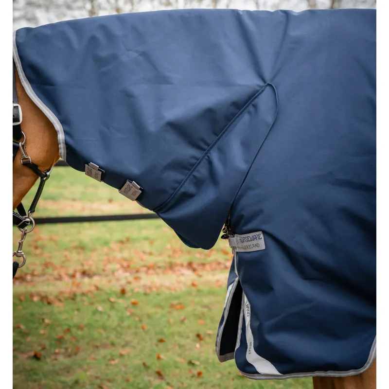 Horseware Amigo 1200D integrated Turnout Rug 0g - Navy/Titanium Grey Silver-1
