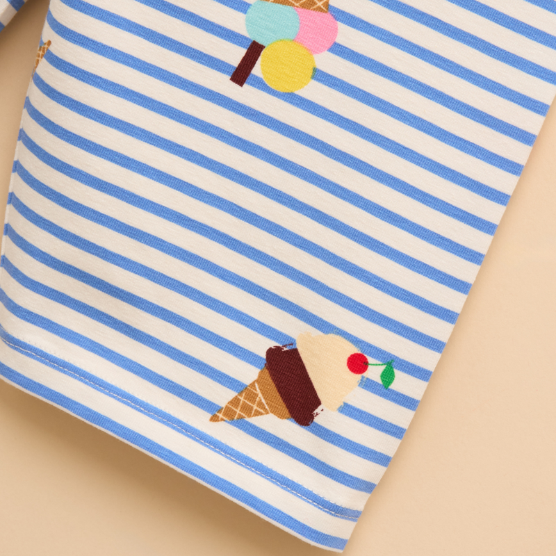 Joules Kids Cartwheel Pack Of Two Cycling Shorts - Ice Cream-5