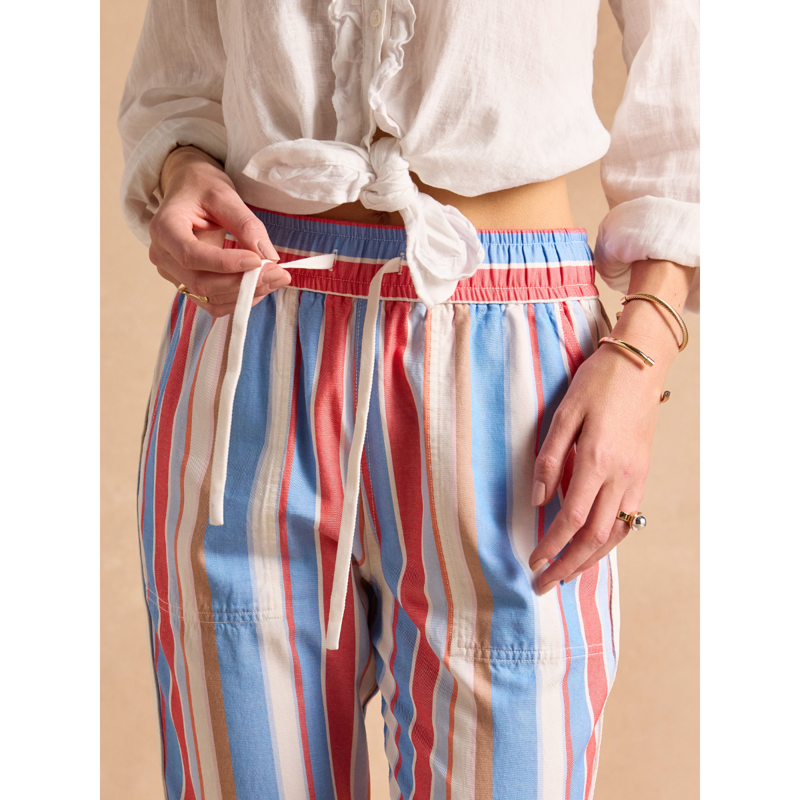 Joules Ladies Relaxed Chino - Multi Stripe - Ladies UK 14-6