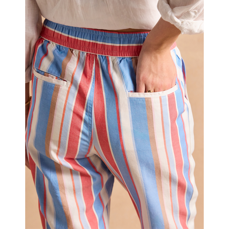 Joules Ladies Relaxed Chino - Multi Stripe - Ladies UK 14-5