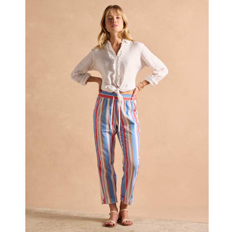Joules Ladies Relaxed Chino - Multi Stripe - Ladies UK 14-3