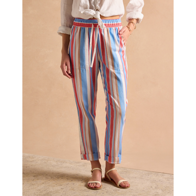 Joules Ladies Relaxed Chino - Multi Stripe - Ladies UK 14-1