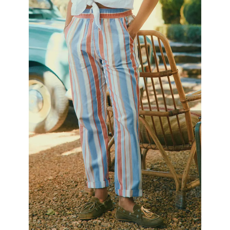 Joules Ladies Relaxed Chino - Multi Stripe - Ladies UK 14-7