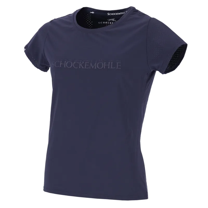 Schockemohle Ladies SPNina Style T-Shirt - Dark Navy