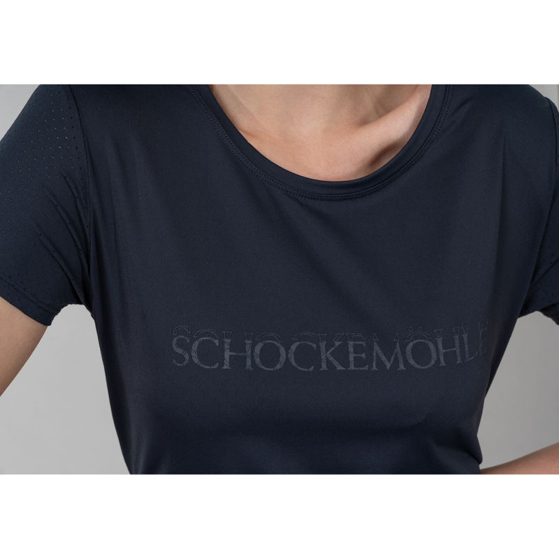 Schockemohle Ladies SPNina Style T-Shirt - Dark Navy-7