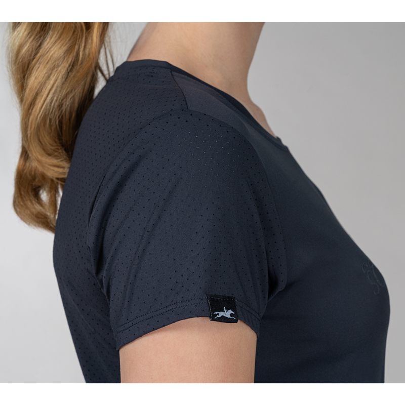 Schockemohle Ladies SPNina Style T-Shirt - Dark Navy-6