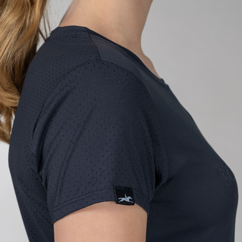 Schockemohle Ladies SPNina Style T-Shirt - Dark Navy-5