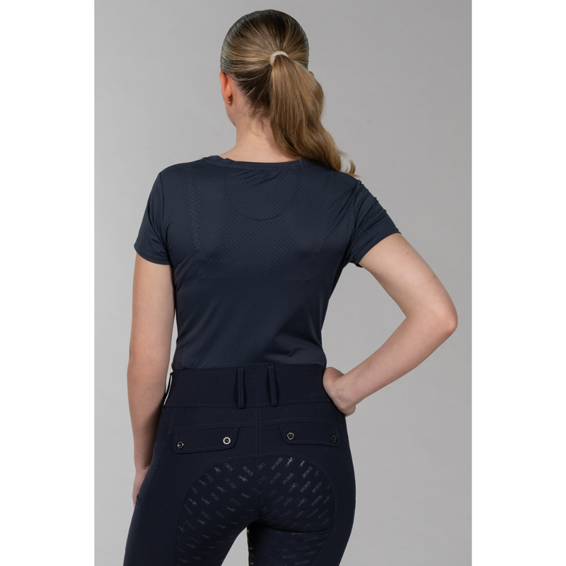 Schockemohle Ladies SPNina Style T-Shirt - Dark Navy-4
