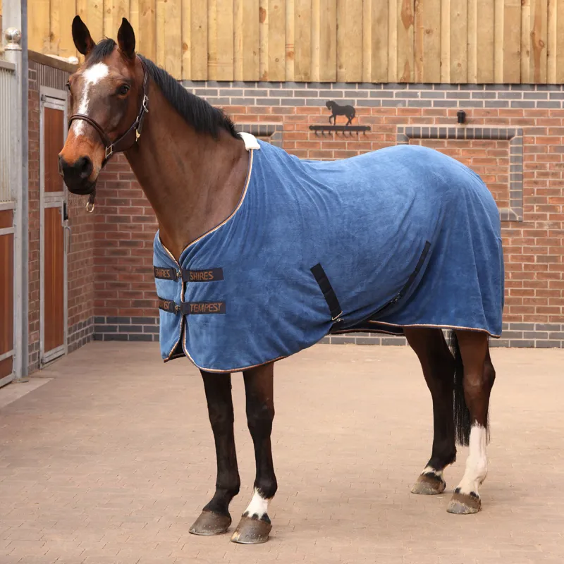 Shires Tempest Original Ultra Drying Rug - Navy-2