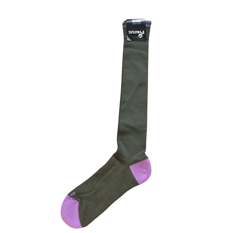 Pikeur Long Riding Socks - Olive/Violet