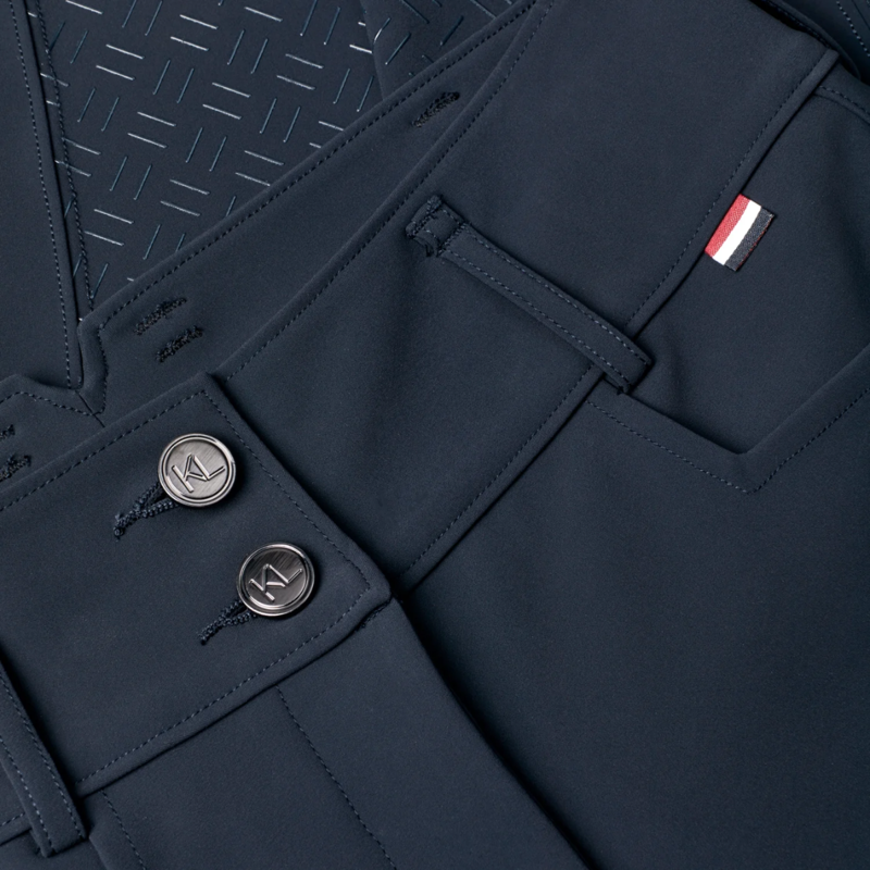 Kingsland KLKira Ladies H Shape Regular F-Grip Breeches - Navy-4