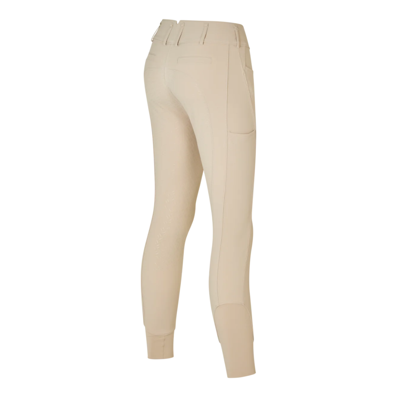 Kingsland KLKira Ladies H Shape Regular F-Grip Breeches - Beige Cobblestone-1