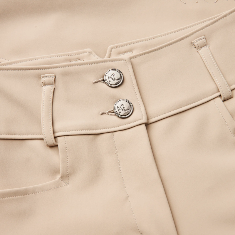 Kingsland KLKira Ladies H Shape Regular F-Grip Breeches - Beige Cobblestone-2
