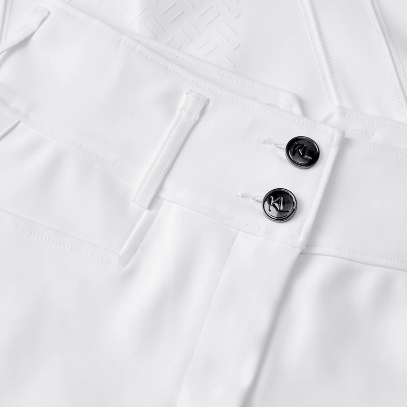 Kingsland KLKira Ladies H Shape Regular F-Grip Breeches - White-3