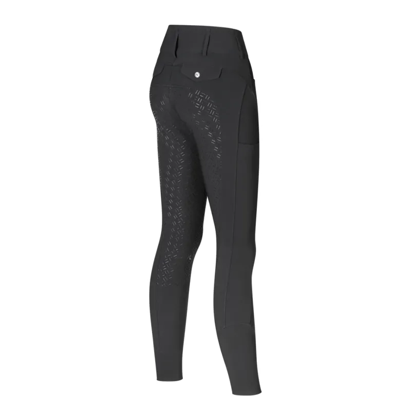 Kingsland KLKimi Ladies A Shape Mid Waist F-Grip Breeches - Black-1