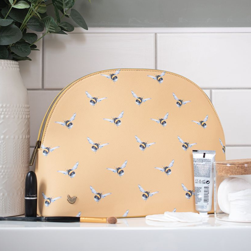 Wrendale Designs Large Bee Cosmetic Bag - Busy Bee-2