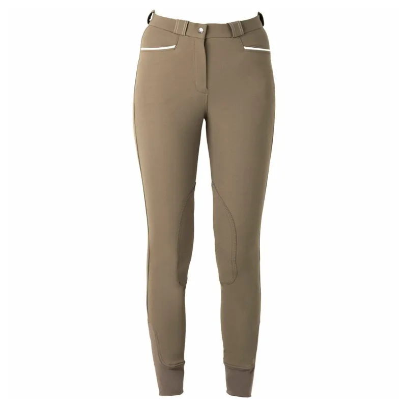 Mark Todd Ladies Contender Competition Breeches - Taupe/White