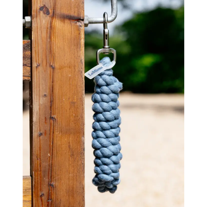 LeMieux Polycotton Leadrope - Ice Blue-1