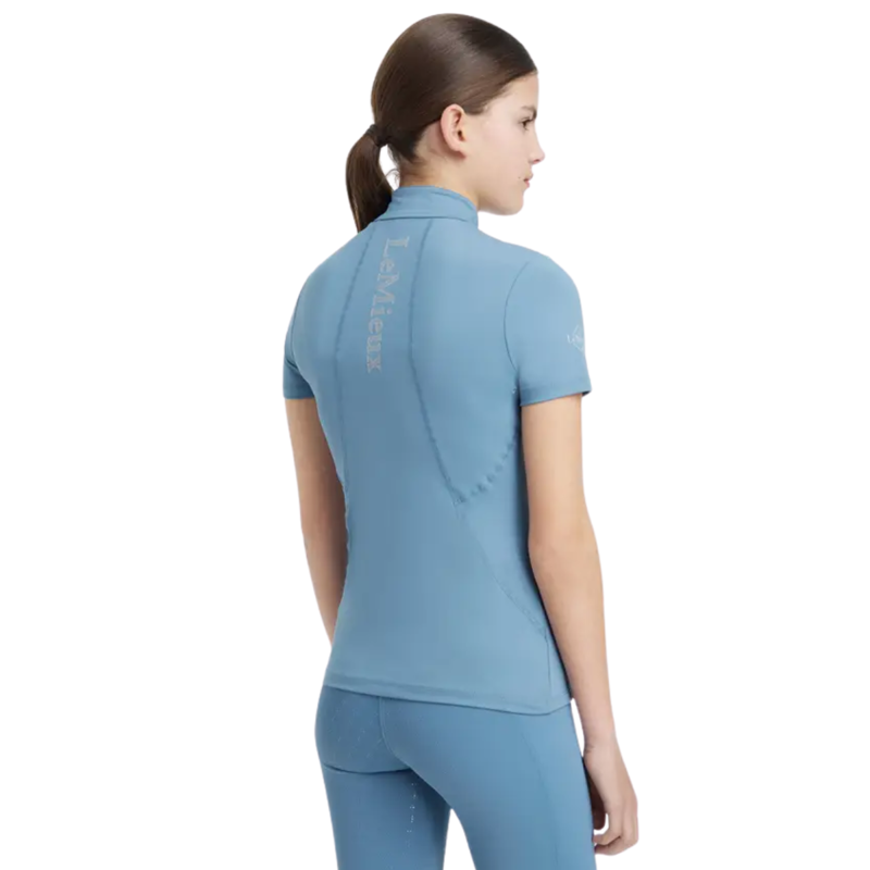 LeMieux Young Rider Classique Short Sleeve Base Layer - Ice Blue-1