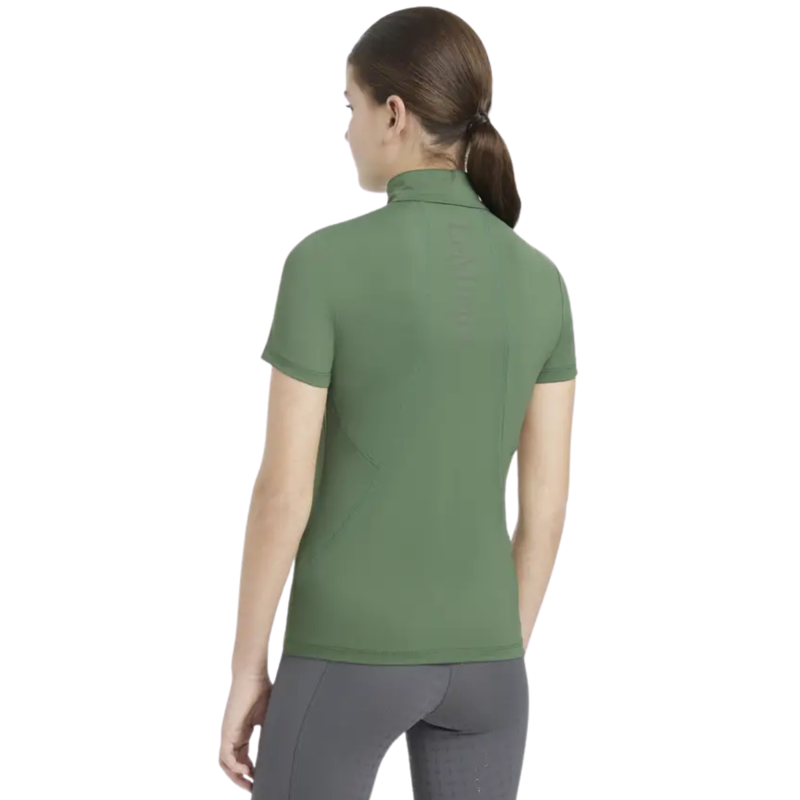 LeMieux Young Rider Classique Short Sleeve Base Layer - Hunter Green-1