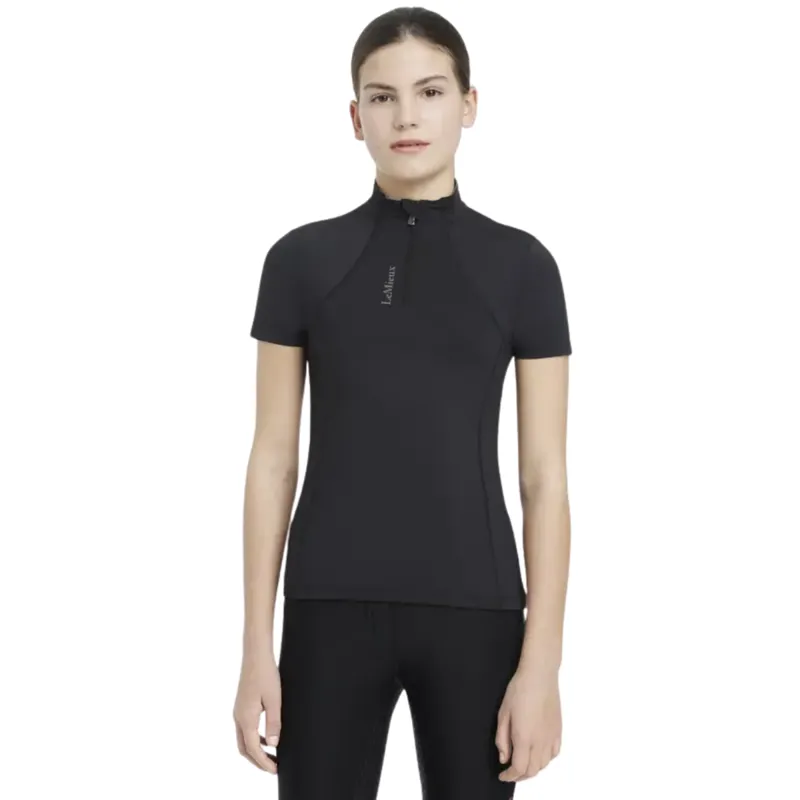 LeMieux Young Rider Classique Short Sleeve Base Layer - Black