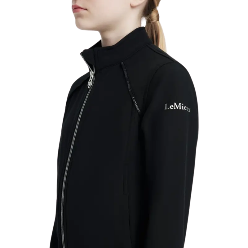 LeMieux Young Rider Soft Shell Jacket - Black-2