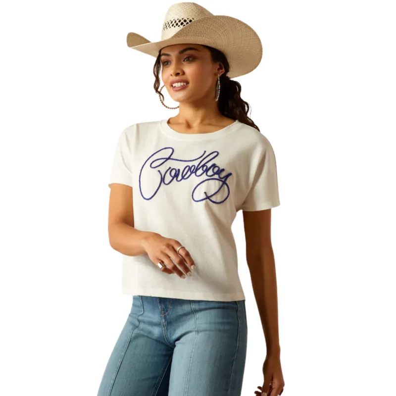 Ariat Women's Cowboy T-Shirt - Cloud Dancer
