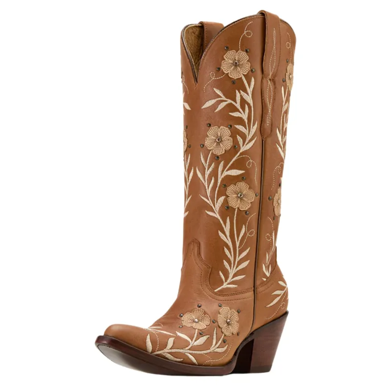 Ariat Women's Romance Western Boot - Soft Honey Tan
