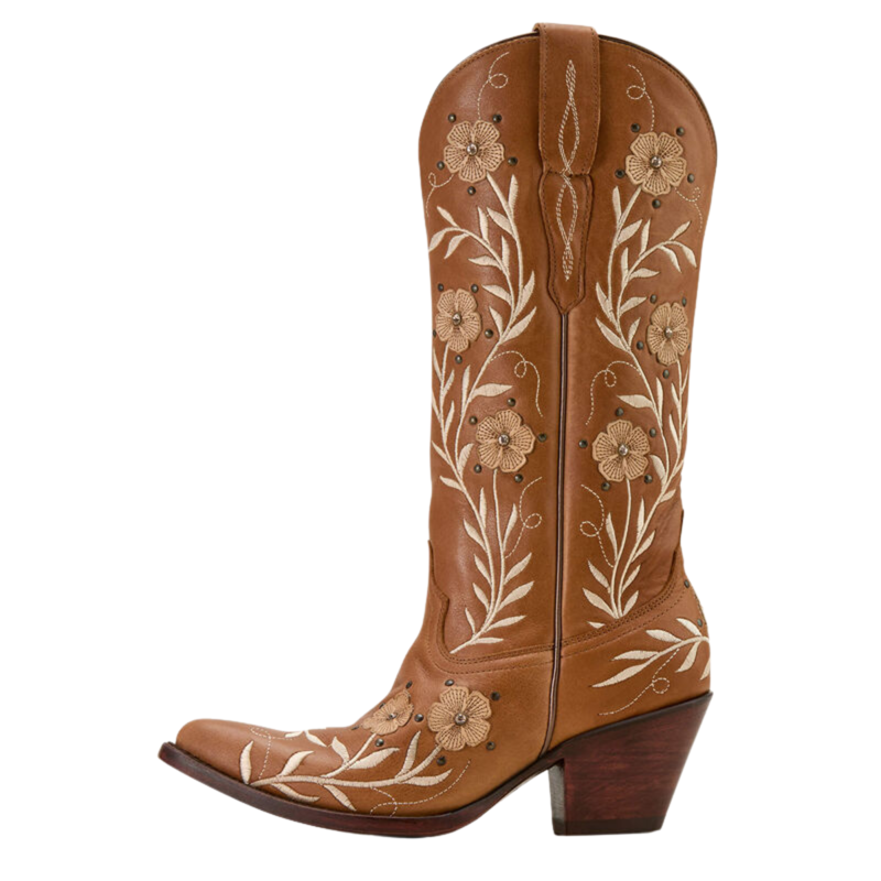 Ariat Women's Romance Western Boot - Soft Honey Tan-2