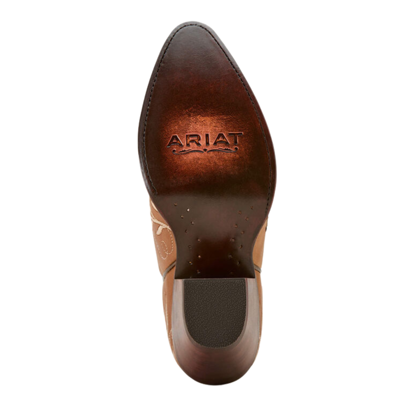 Ariat Women's Romance Western Boot - Soft Honey Tan-5