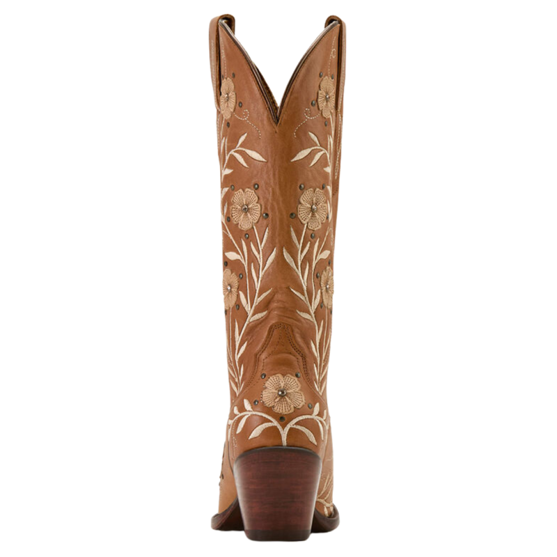 Ariat Women's Romance Western Boot - Soft Honey Tan-3