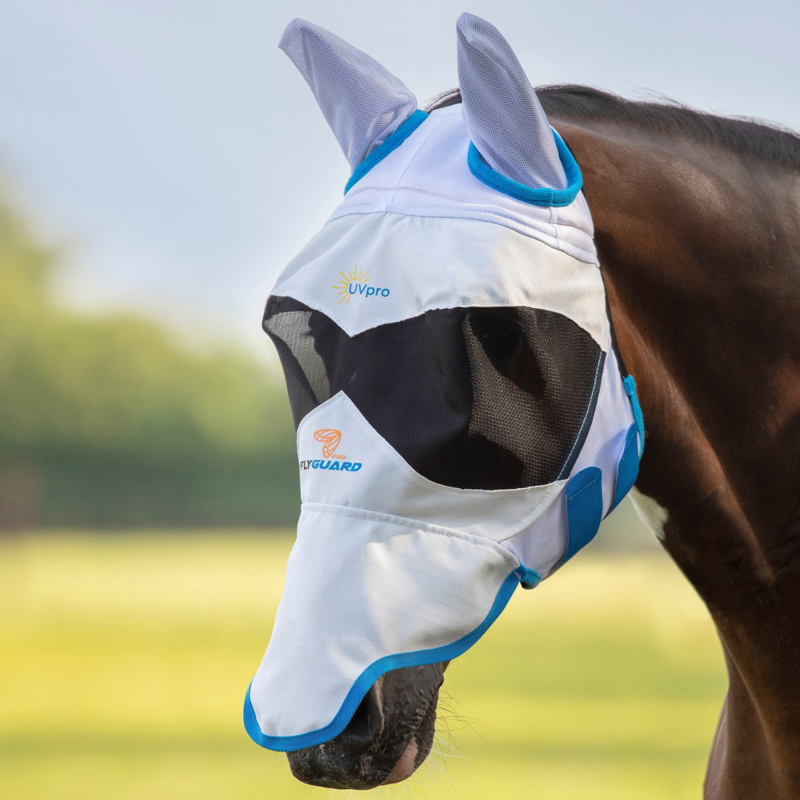 Shires Sun Shade Fly Mask - White