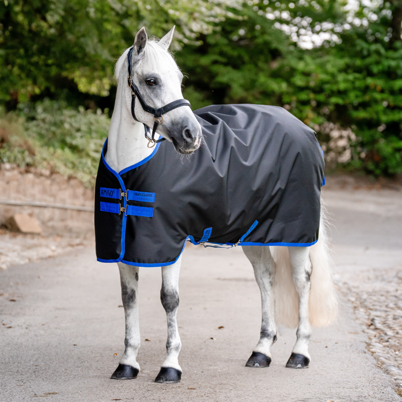 Horseware Amigo Ripstop 900D Pony Turnout Rug 100g - Black/Classic Blue