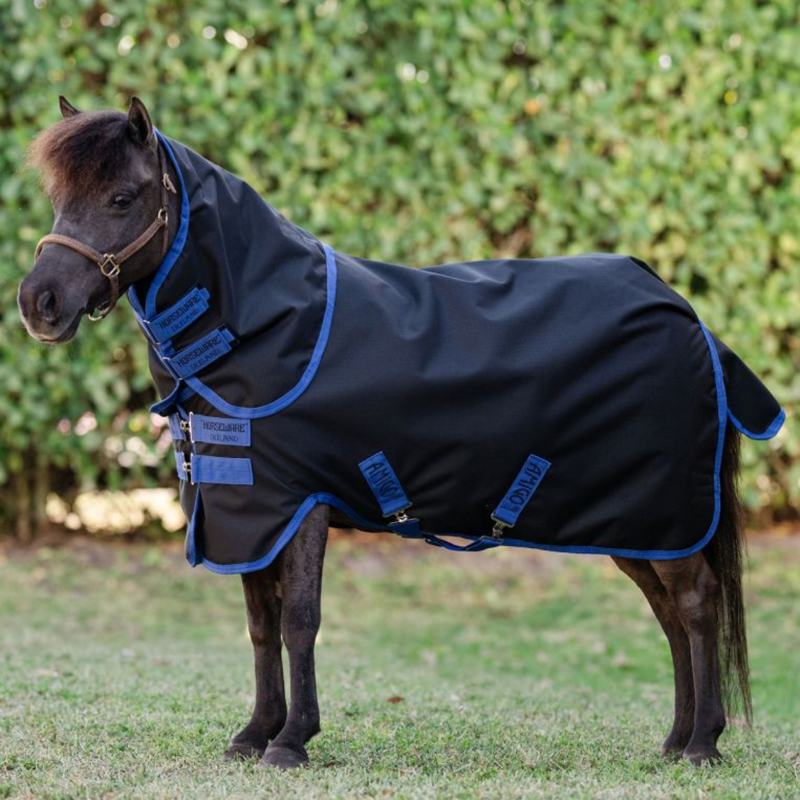 Horseware Amigo Ripstop 0g 900D Plus Petite Turnout Rug - Black/Classic Blue