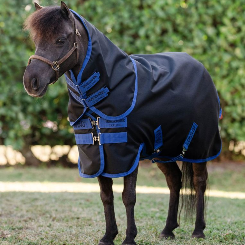 Horseware Amigo Ripstop 200g 900D Plus Petite Turnout Rug - Black/Classic Blue-5