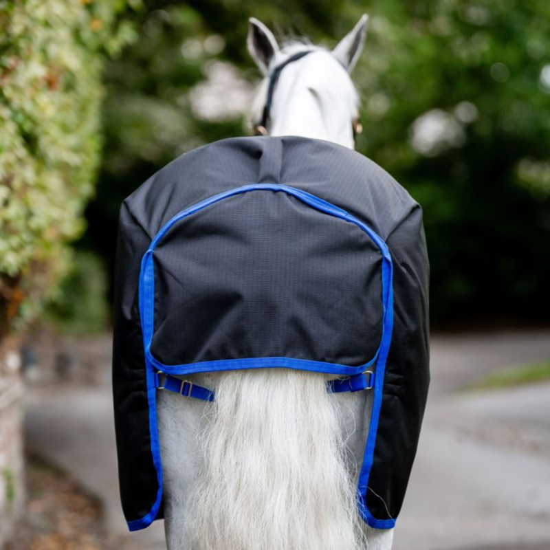 Horseware Amigo Ripstop 900D Plus Pony Turnout Rug 50g - Black/Classic Blue-3