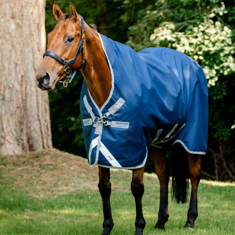 Horseware Amigo 1200D Wug Turnout Rug 150g - Navy/Titanium Grey Silver