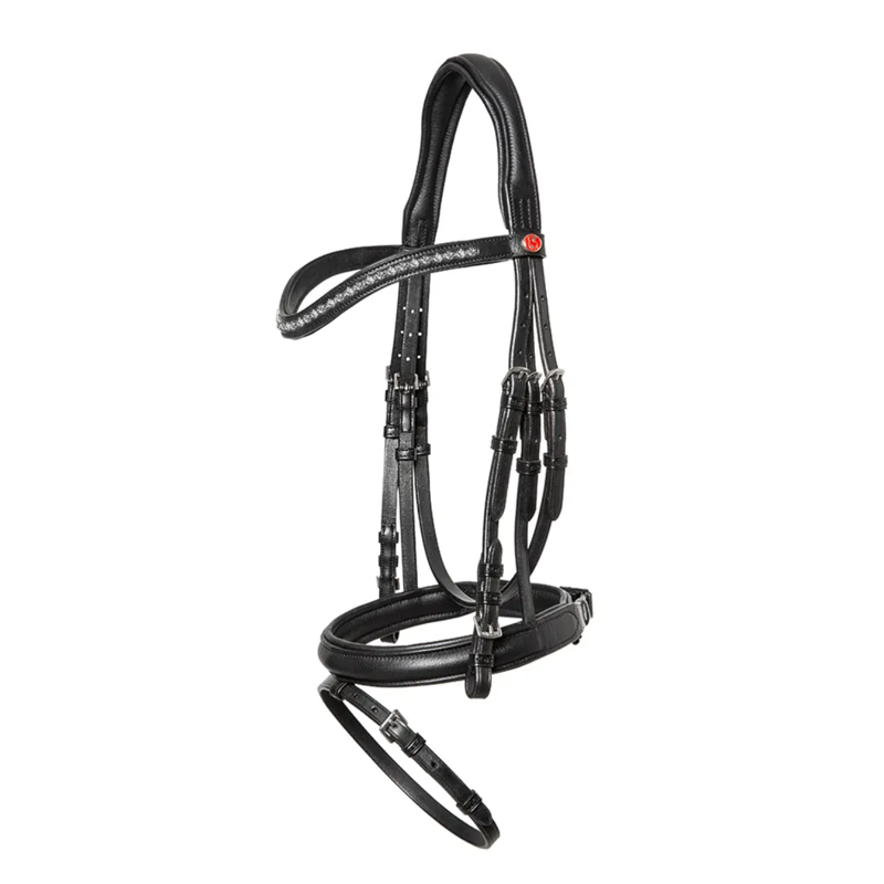 Kieffer Ultrasoft Fashion Snaffle Bridle - Black
