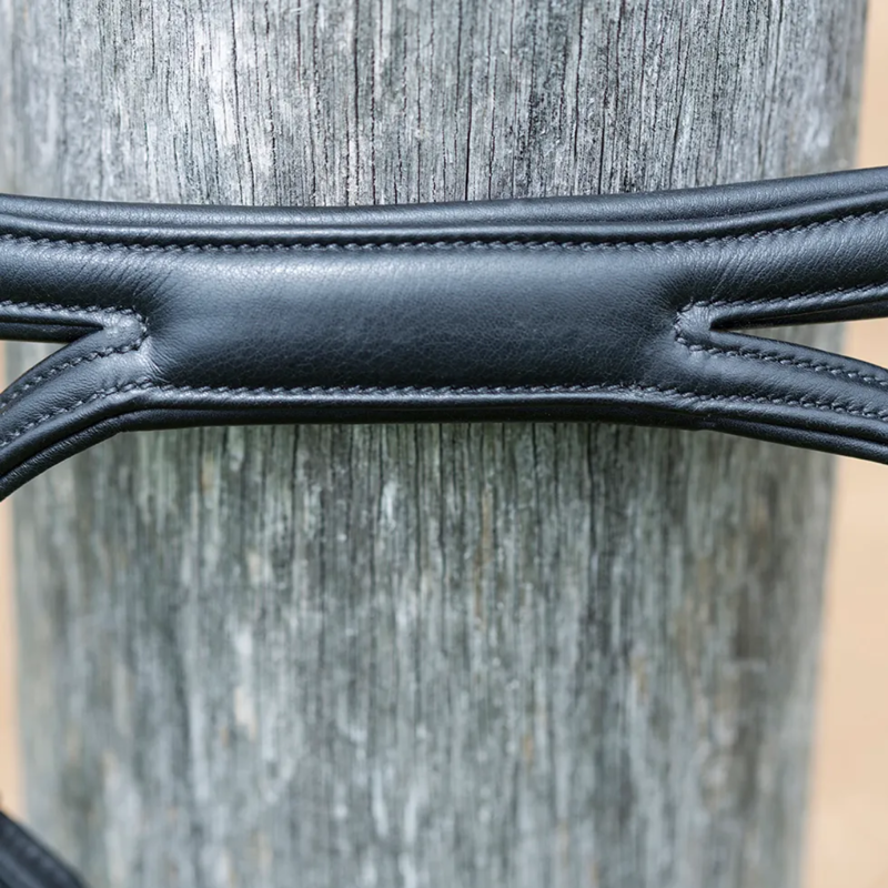 Kieffer Ultrasoft Tara Snaffle Bridle - Black-5