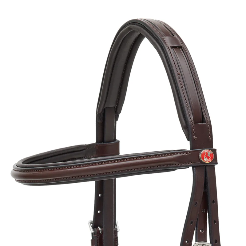 Kieffer Ergonomic Line Snaffle Bridle - Brown-1