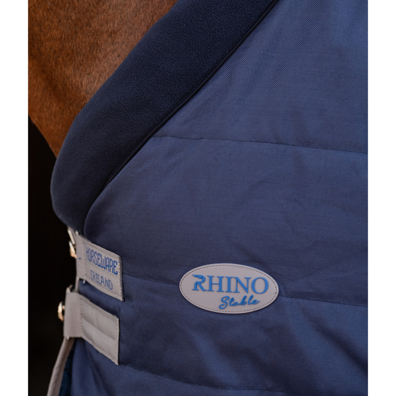 Horseware Rhino Stable Rug 100g - Navy/Titanium Grey Classic Blue-2