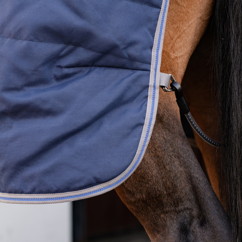 Horseware Rhino Stable Rug 100g - Navy/Titanium Grey Classic Blue-4