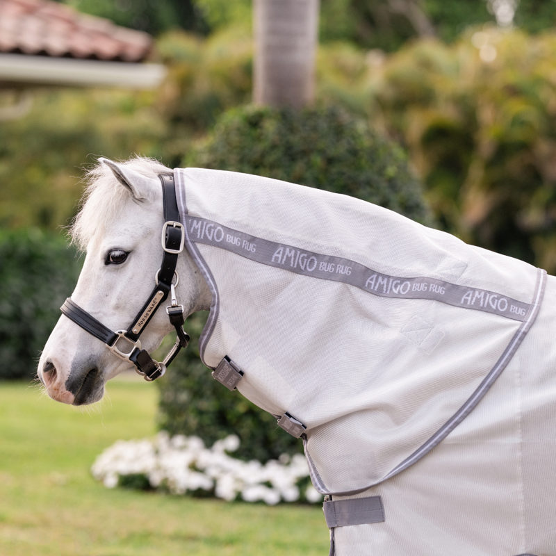 Horseware Amigo Bug Rug Plus Pony Fly Sheet - Silver/Titanium Grey Silver-1