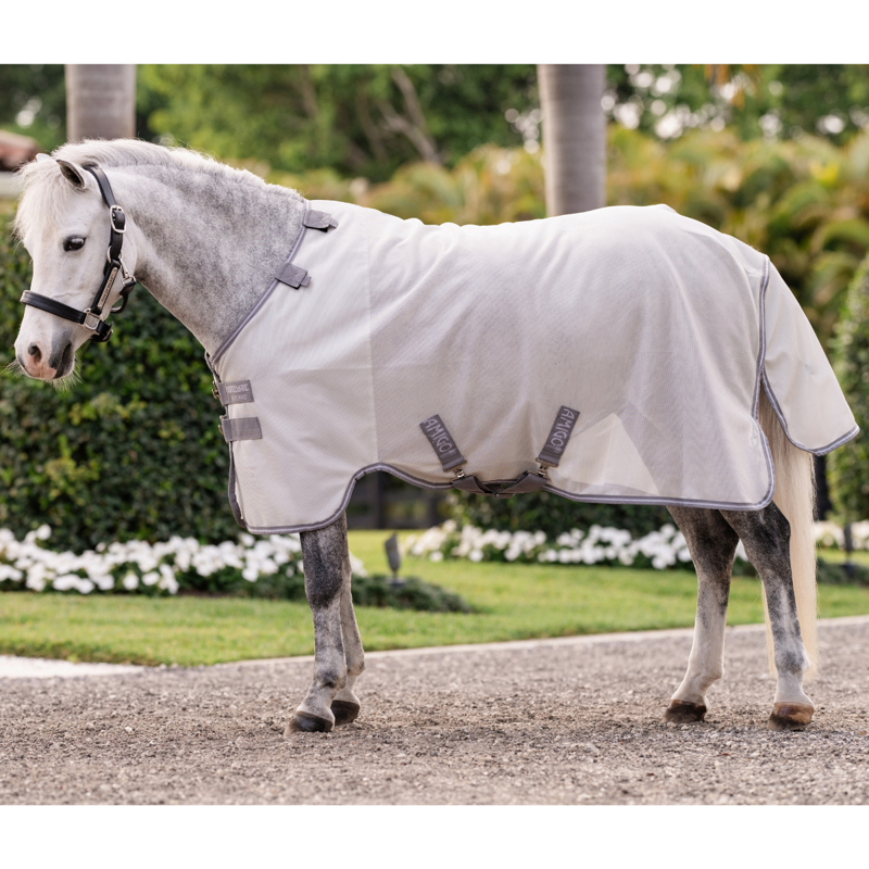 Horseware Amigo Bug Rug Plus Pony Fly Sheet - Silver/Titanium Grey Silver-5