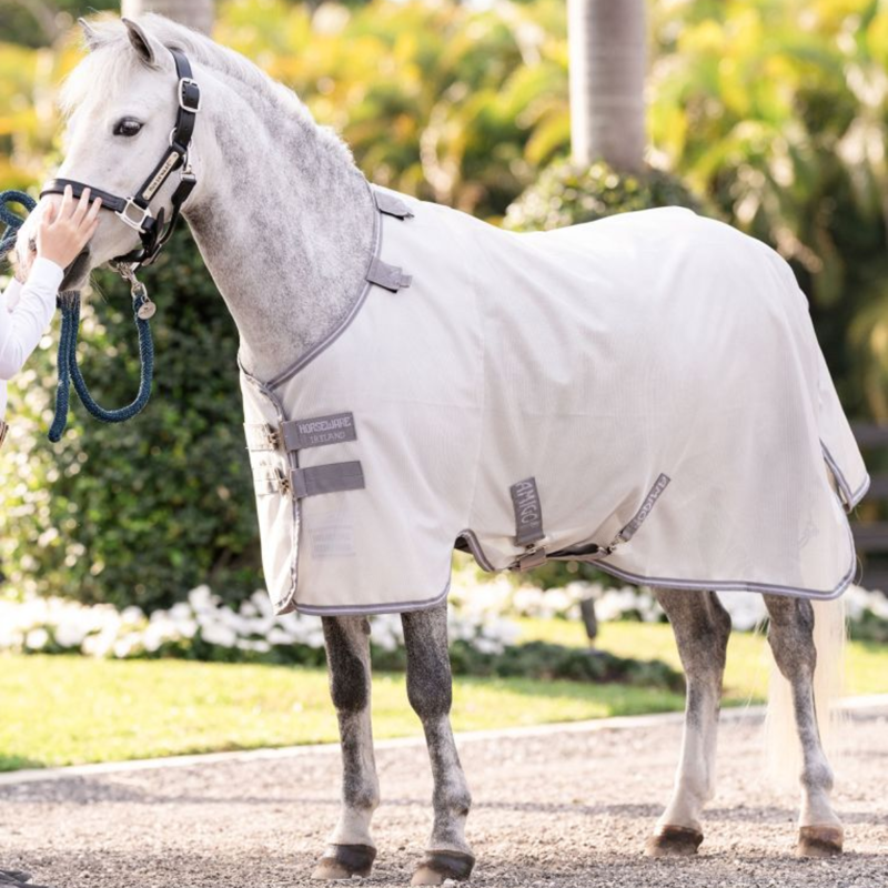 Horseware Amigo Bug Rug Pony Fly Sheet - Silver/Titanium Grey Silver